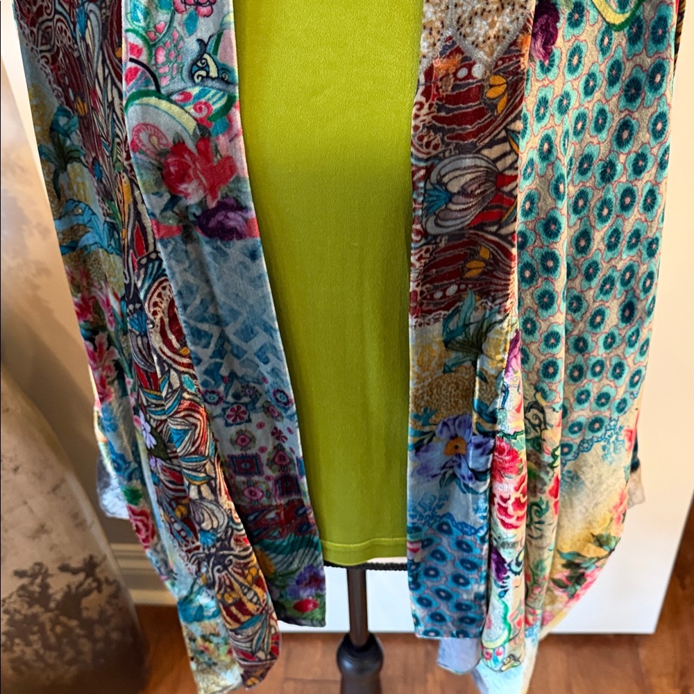 Johnny Was Multicolor Patterned Cardigan - Picture 15 of 16